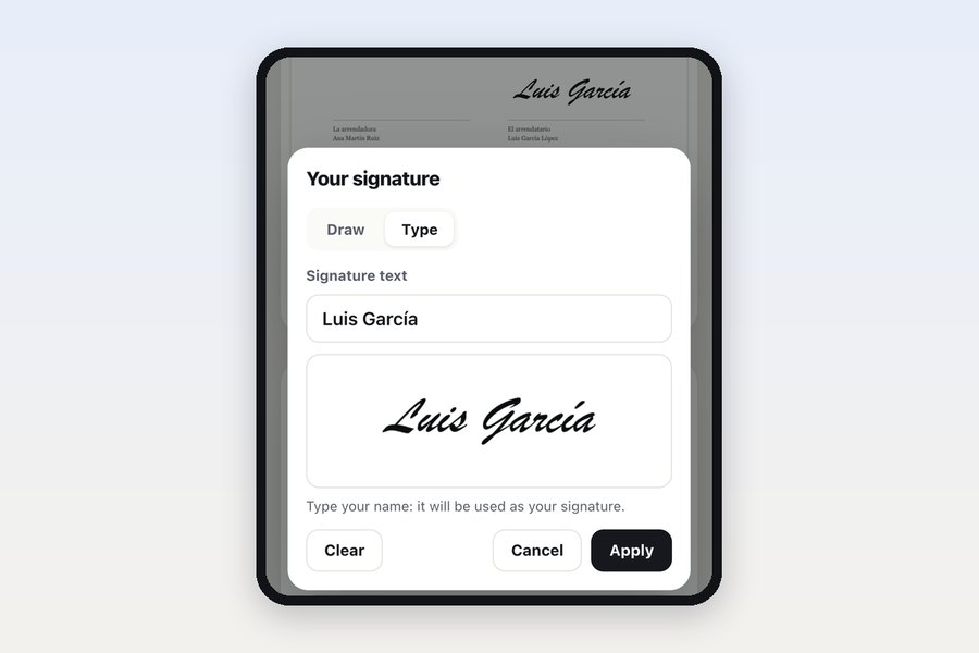 They sign from their phone